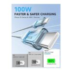 JsauxCC0057Transparent100WUSB-CtoUSB-CChargingCable2m