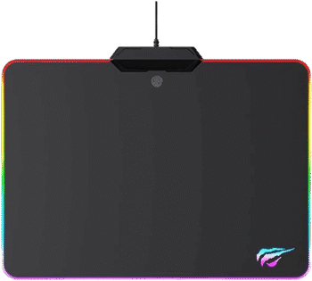 Havit MP909 Gaming Mouse Pad, 9 RGB Modes, Waterproof,Anti-Slip – 350x267x 4.5×3.3mm, Black