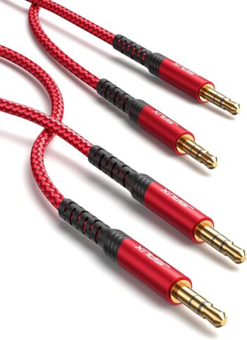 Jsaux 3.5mm MALE-3.5mm MALE Flex 3m red