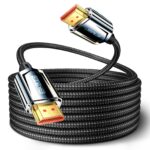 JSAUX 1pack 8K@60Hz HDMI to HDMI Zinc Alloy Cable 5 meter cv0046 BLACK