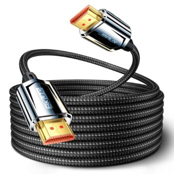 JSAUX 1pack 8K@60Hz HDMI to HDMI Zinc Alloy Cable 1.8 M cv0046 BLACK