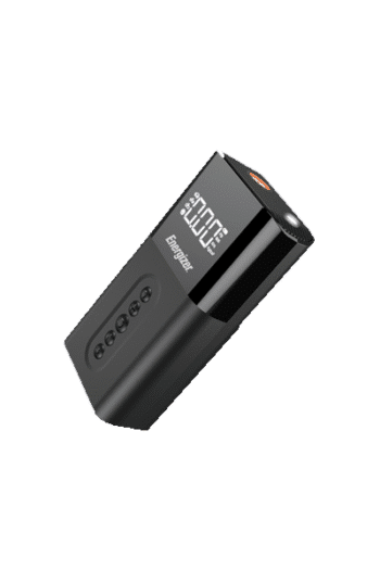 Energizer Portable Air Compressor PAC6003 and Power Bank, For Cars, Motors and Bicycles, Black.