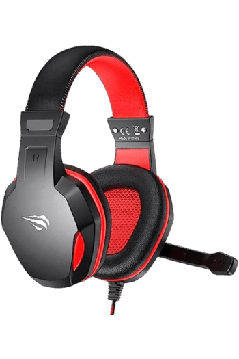 Havit H763D 40MM Speakers With Omnidirectional Mic Gaming Headphone black+Red