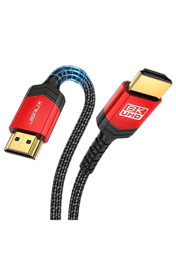 JSAUX 8K@60Hz HDMI to HDMI Aluminum Alloy Cable 1M RED
