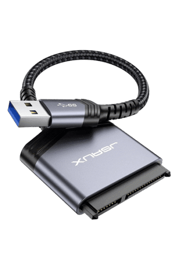 JSAUX(CD0028) USB A 3.0 to 2.5” SATA III Hard Drive Adapter GREY