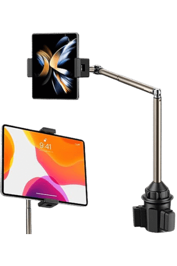 JSAUX(SP0210 A ) Cup Holder Universal Mount for Phones & Tablets, Cup Holder Phone Mount with FlexMount for Car Truck Tablet Cradle Compatible with iPad Air/Mini, Samsung Galaxy Tab, iPhone, Google Pixel