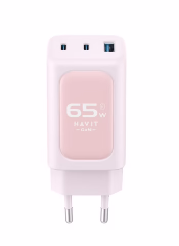 HAVIT Uc 260 W – Smart Gan – Fast Charge Pink