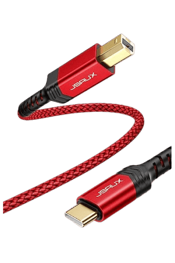 JSAUX(CC0030) USB C to USB B2.0 Printer Cable 3M RED