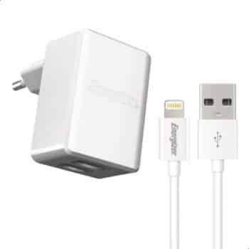 ENERGIZER ACA2CEUULI3 WALL CHARGER 3.4A+Lightning White
