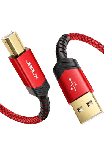 JSAUX(CC0030) USB C to USB B2.0 Printer Cable 3M RED