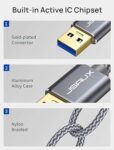 jsaux-cd0005-usb-a-usb-a3.0-male-to-female-grey-0.5m-2