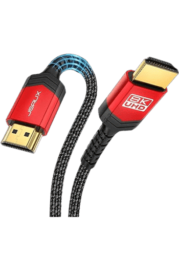 JSAUX(CV0053) Long HDMI Cable 4.5m, HDMI 2.1 8K&4K Ultra High Speed Cords 48Gbps(8K@60Hz 7680×4320, 4K@120Hz) eARC HDR10 HDCP 2.2 & 2.3 3D, Compatible for PS5/PS4/X-Box/Roku TV/HDTV/Blu-ray/LG/Samsung QLED(1 pack )