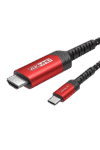Jsaux USB C to HDMI Male 3m red