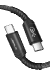 JSAUX(CD0035) USB4 Cable Cable Supports 20Gbps Data Transfer/ 100W Charging/ 5K@60Hz, USB C to USB C Cable Compatible with MacBook Pro, Hub, USB-C Docking Station, and More