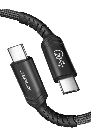 JSAUX(CD0035) USB4 Cable Cable Supports 20Gbps Data Transfer/ 100W Charging/ 5K@60Hz, USB C to USB C Cable Compatible with MacBook Pro, Hub, USB-C Docking Station, and More