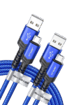 JSAUX CC0023 USB-A TO Micro , usb 2.0 , 2Pack , 2M BLUE